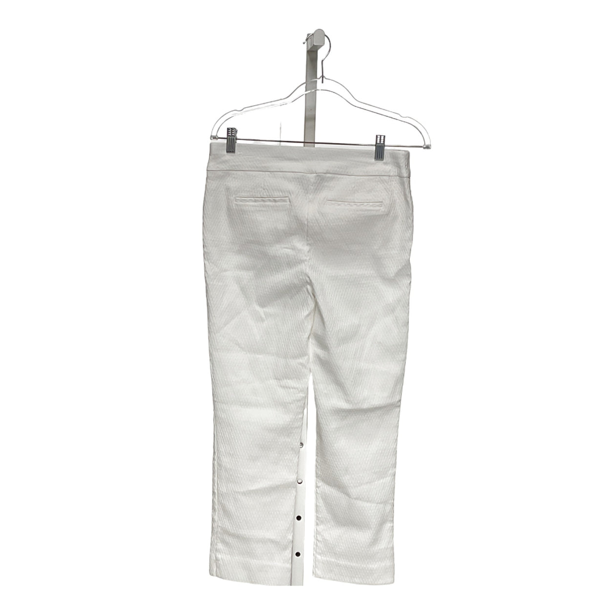 Chico's White Rayon Capri Pants, Size 0.5