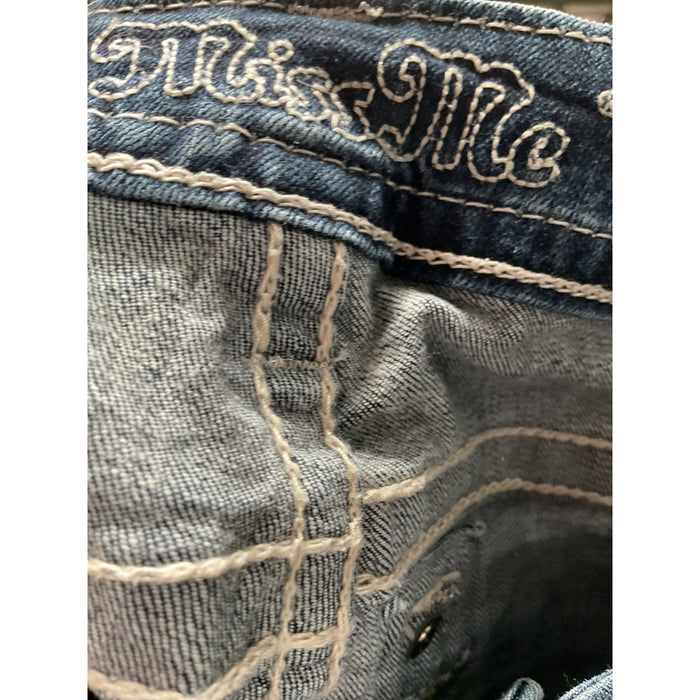 Miss Me Blue Capri Jeans, Size 28