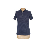 Banana Republic Men's Blue Striped Polo Shirt