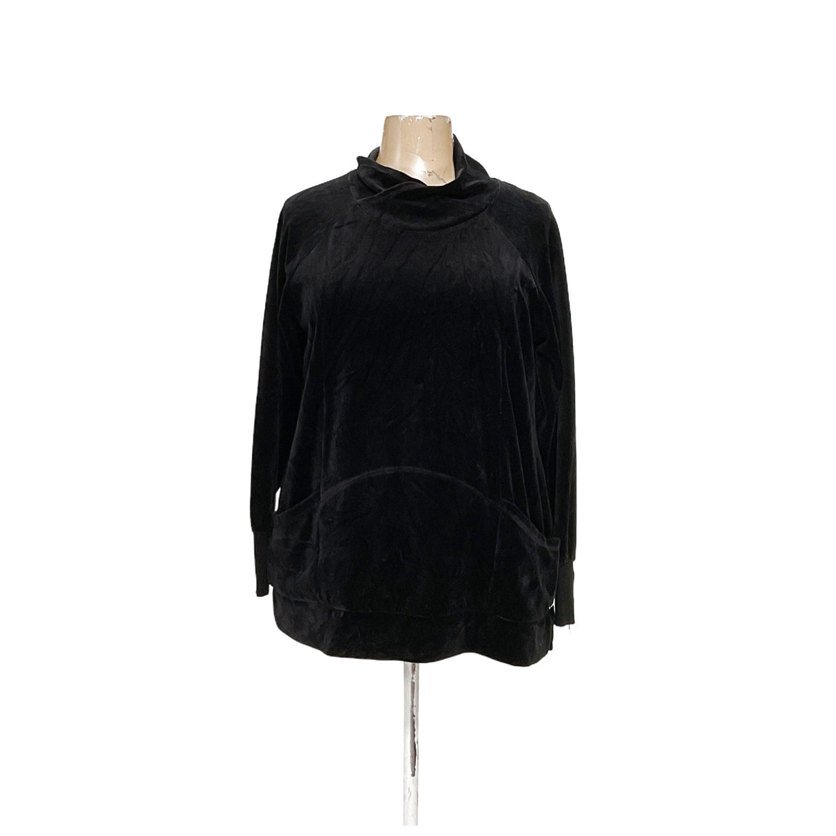 Calvin Klein Black Cotton Women's Plus Size Sweater