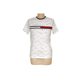 Tommy Hilfiger White Graphic Print T-Shirt M