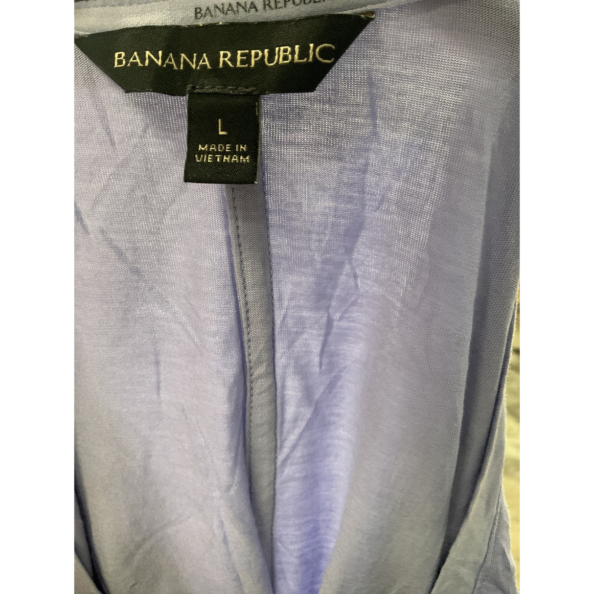 Banana Republic Purple Cotton Blouse L