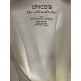 Chico's White Cotton Blouse 1