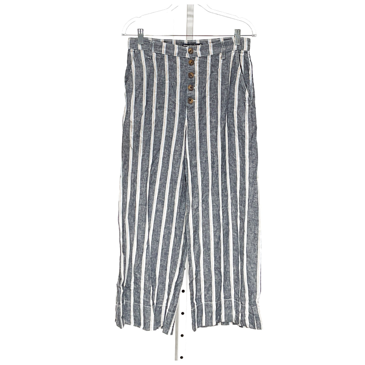 A&F Multicolor Linen Wide Leg Pants