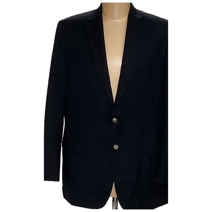 Michael Kors Men's Black Wool Anorak Blazer - Size 46