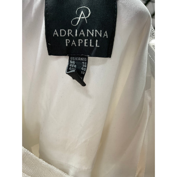 Adrianna Papell White Shift Dress, Size 10