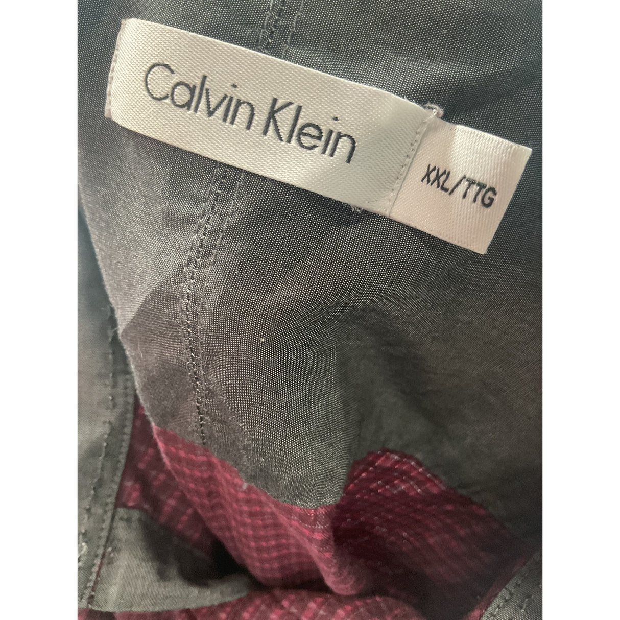 Calvin Klein Men's Big & Tall Purple Button-Up Shirt