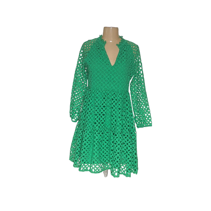 J. Crew Green A-Line Midi Dress - Size XXS