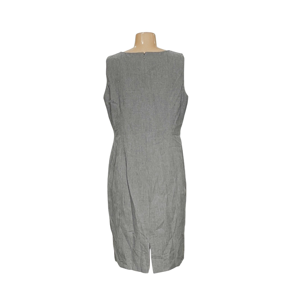 Gray Kasper Sheath Dress, Size 12P