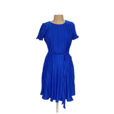 DKNY Blue Midi Blouson Dress, Size 4