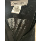 Calvin Klein Black Womens Button-Up Top Medium