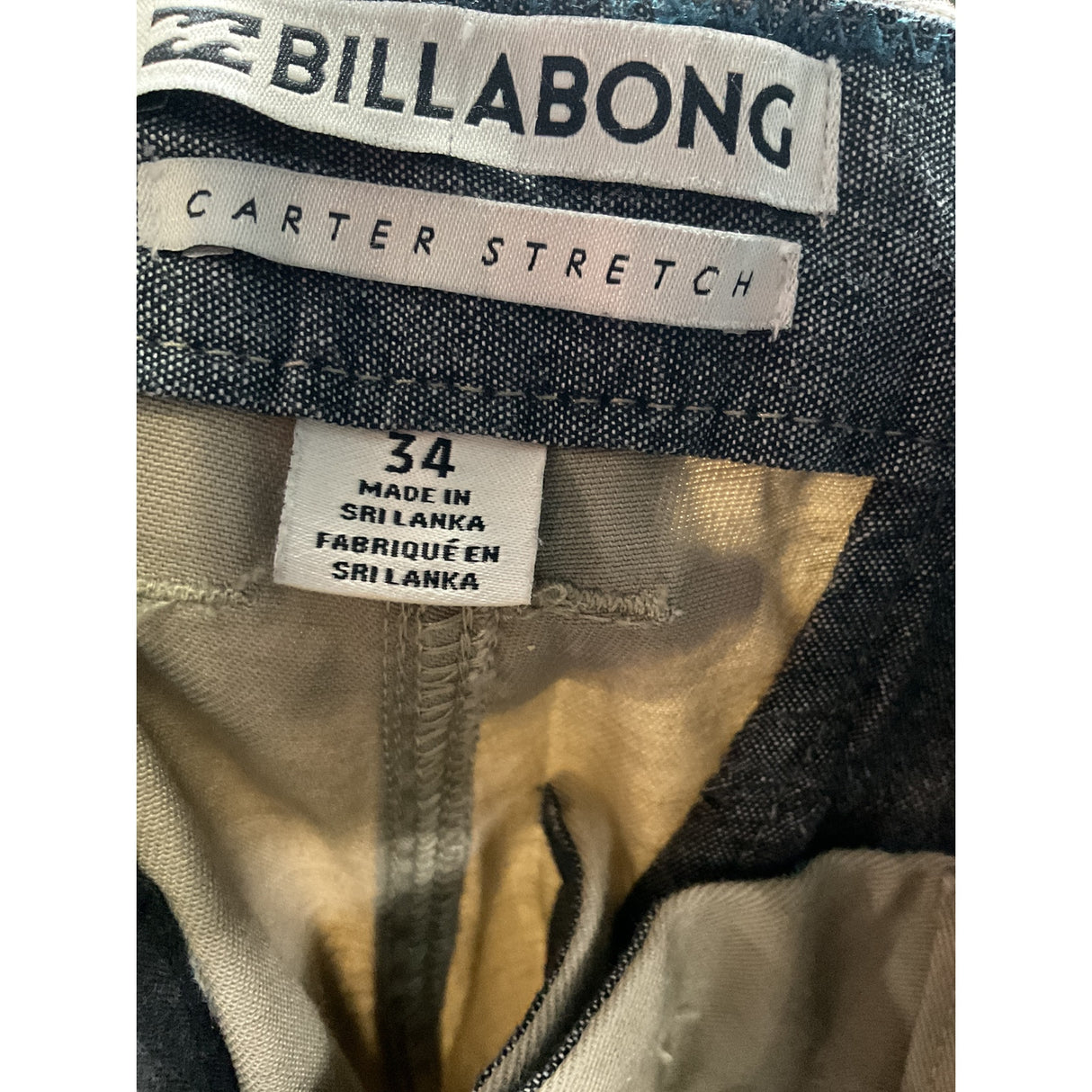 Billabong Beige Cotton Pants