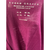 Susan Graver Purple Plus Size Blouse