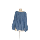 LOFT XL Blue Chambray Blouse