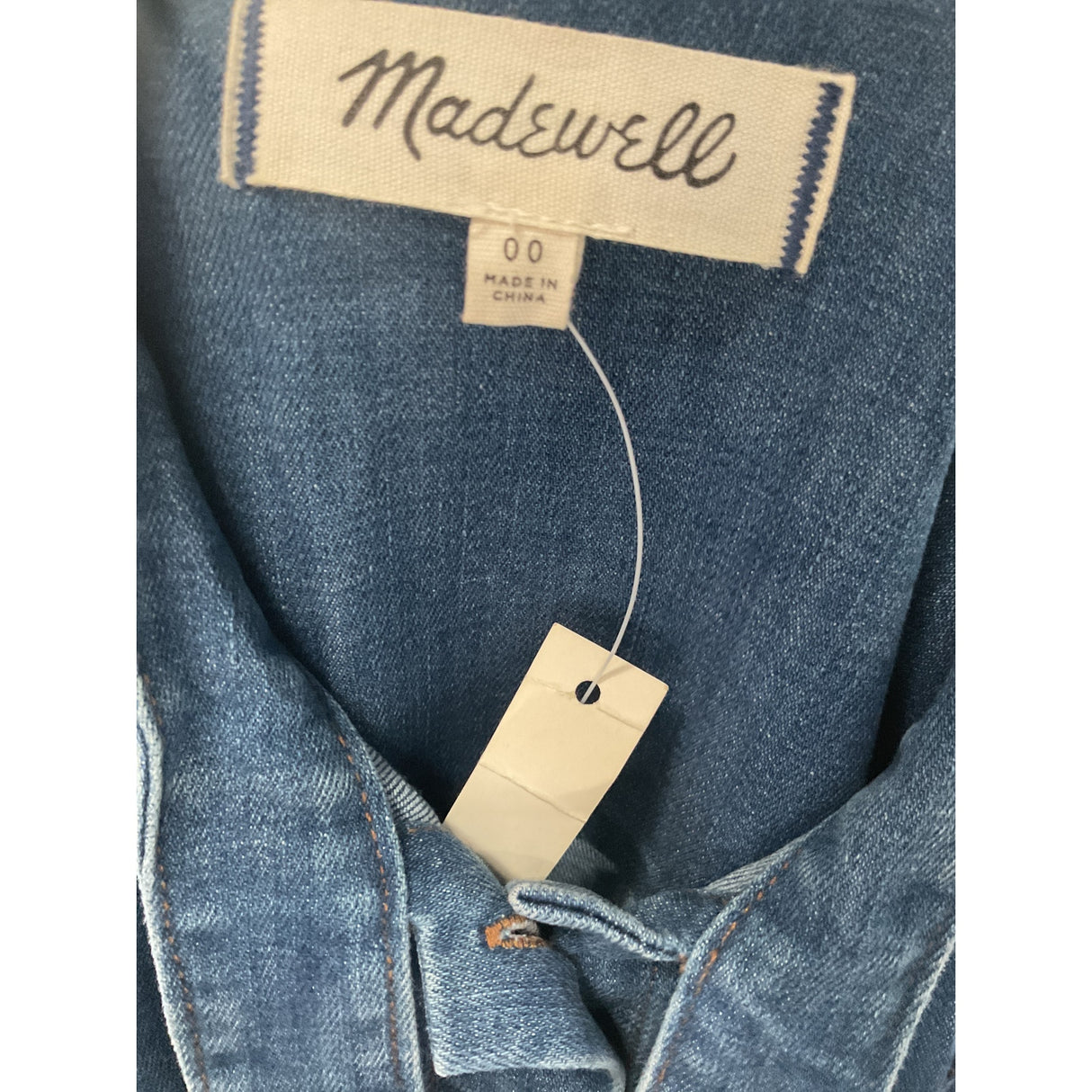 Madewell Women's Blue Midi Shirt Dress - Size 00