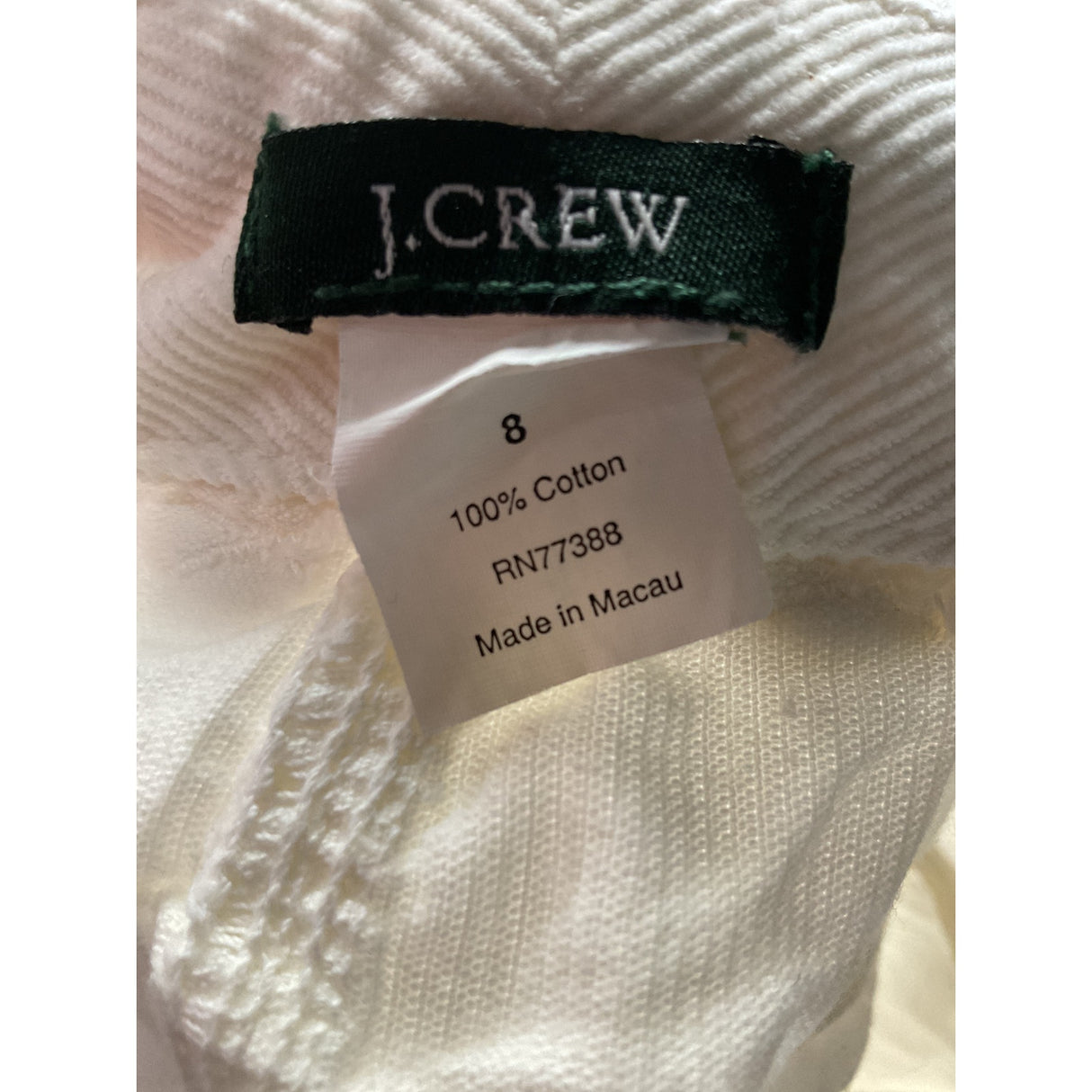 J. Crew White Mini Skirt - Size 8