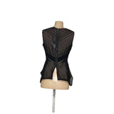 BCBGMAXAZRIA Black Polyester Blouse