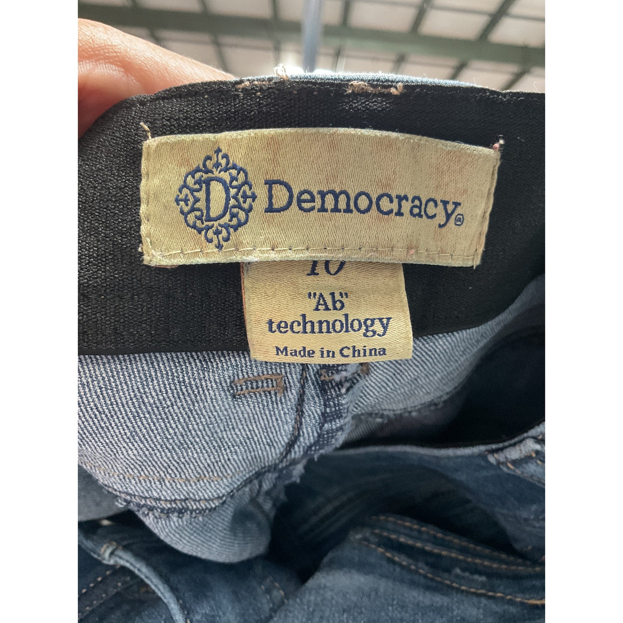 Democracy Straight Blue Jeans - Size 10