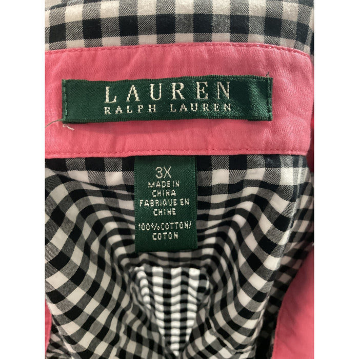 Lauren Ralph Lauren Multicolor Women's 3X Button-Up