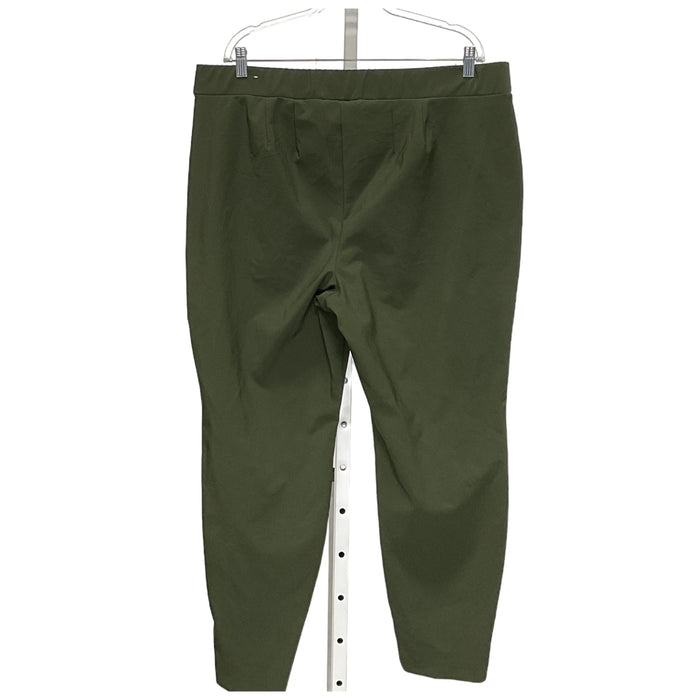 Lane Bryant Plus-Size Green Ankle Pants, Size 20