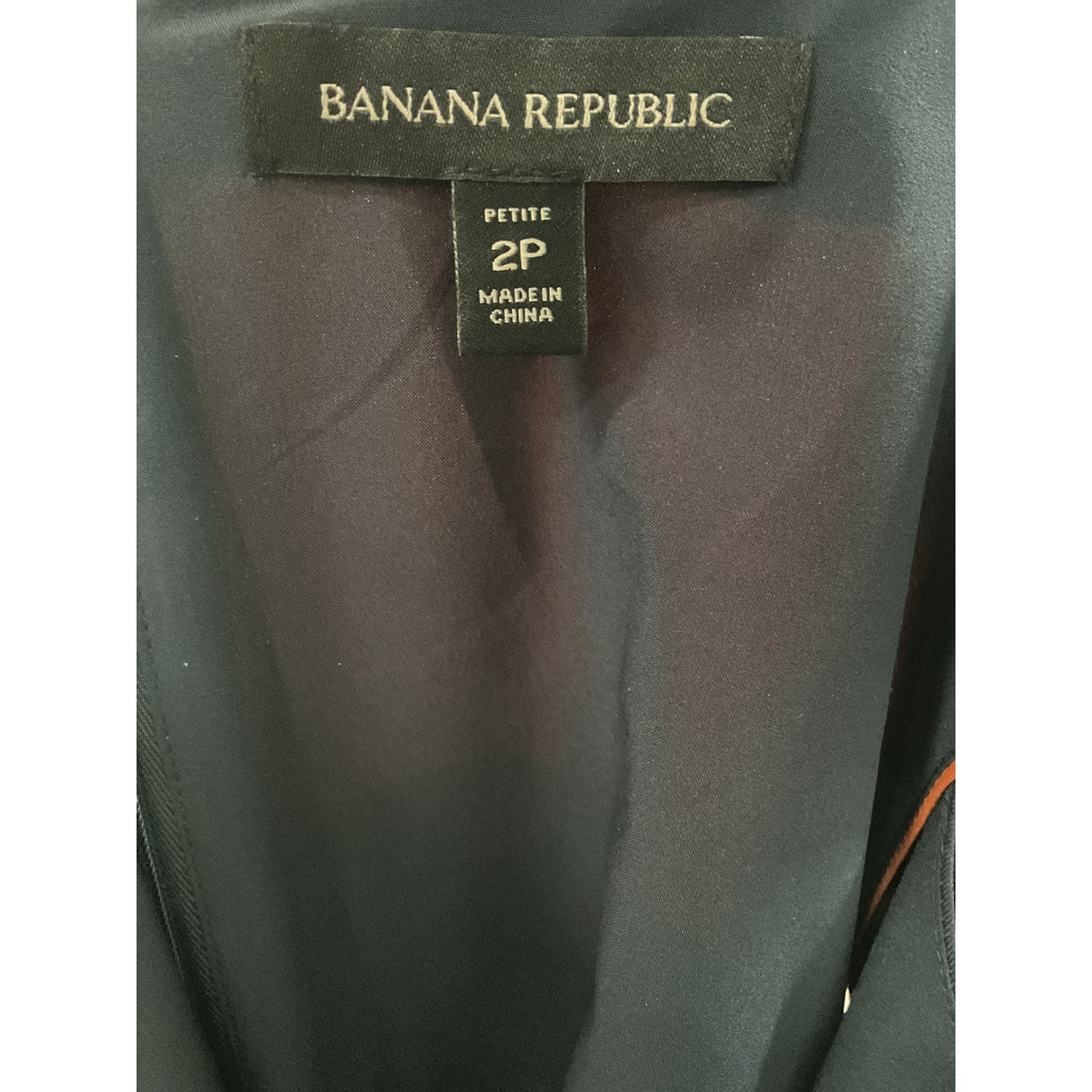Banana Republic Orange Striped Petite Blouse