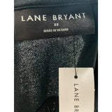 Lane Bryant Women's Black Spring Formal Button-Up Top