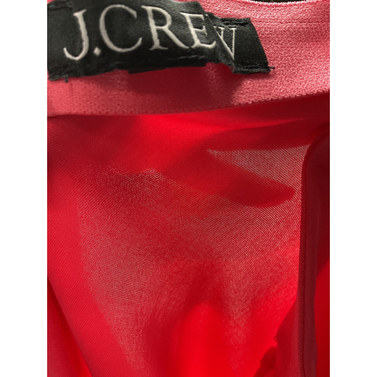 J. Crew Pink Polyester A-Line Midi Skirt