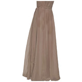 Azazie Brown Maxi Dress