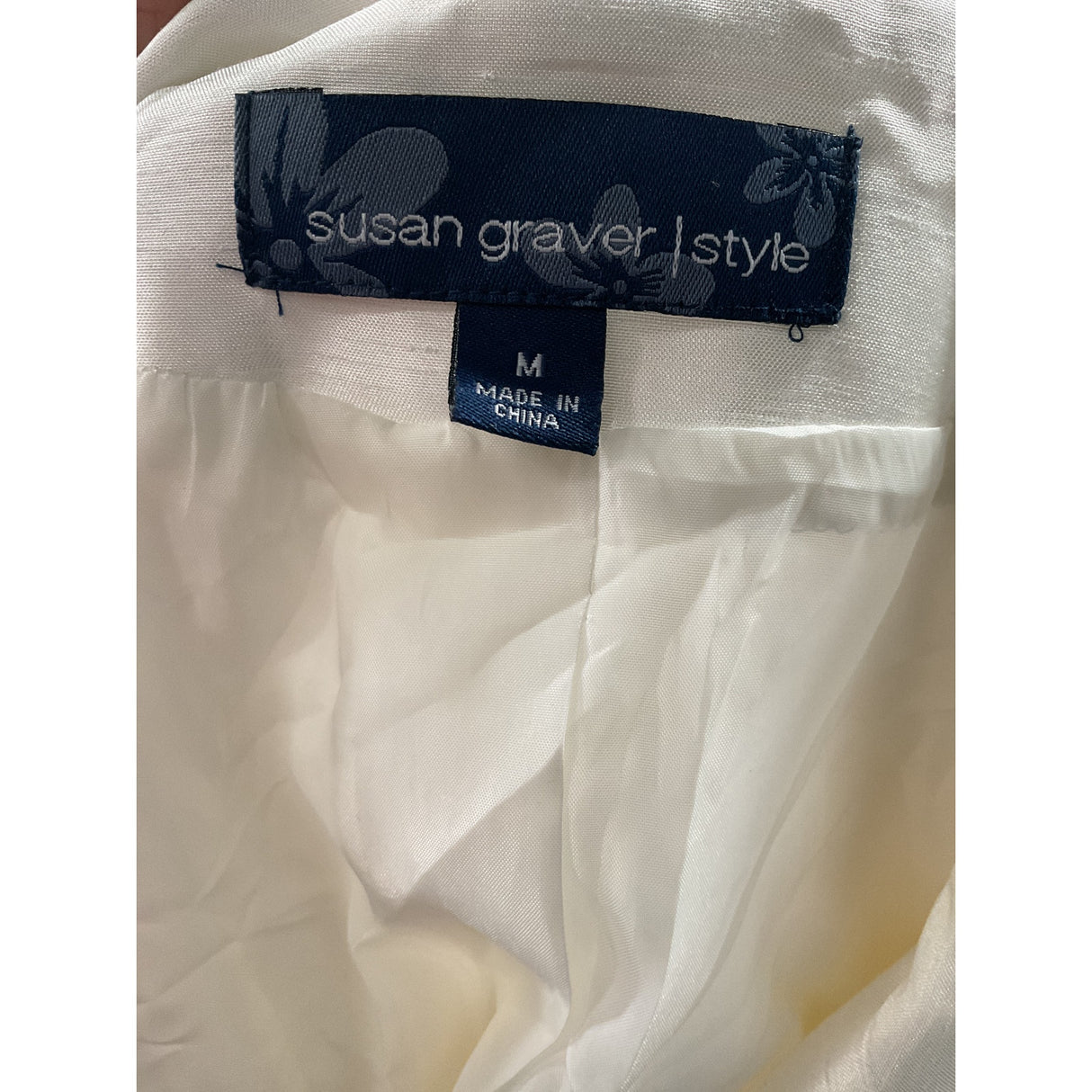 Susan Graver White Basic Jacket - Size M