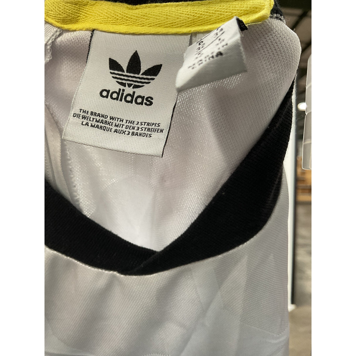 adidas White Shift Midi Dress XS