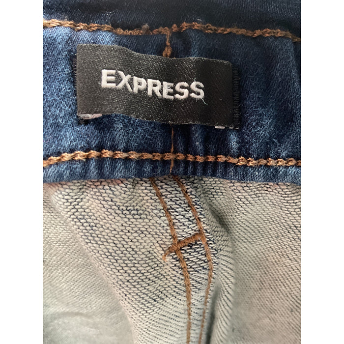 Express Blue Capri Jeans