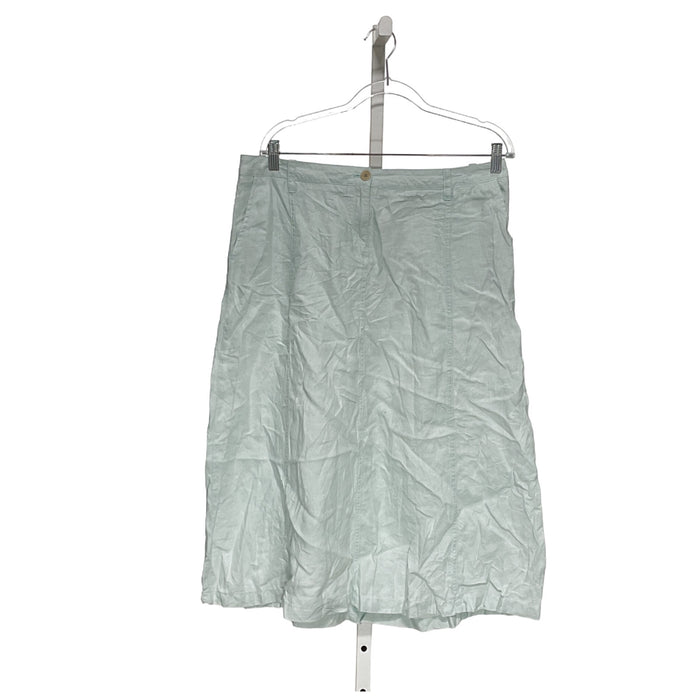 Talbots Green A-Line Skirt 12P