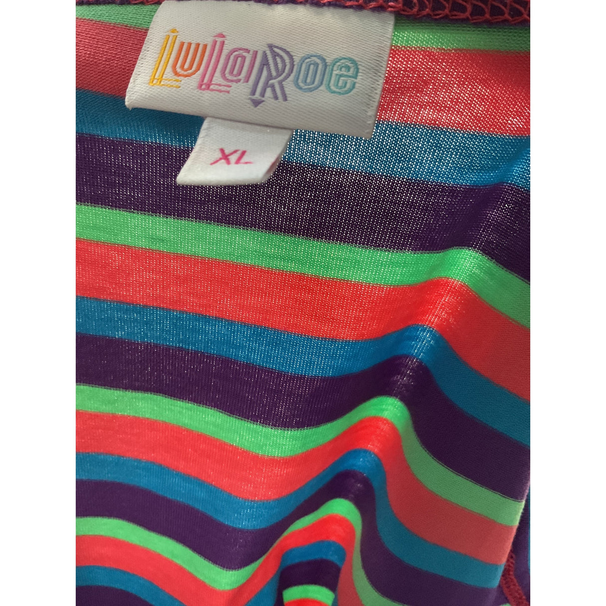 Lularoe Multicolor Striped Blouse XL