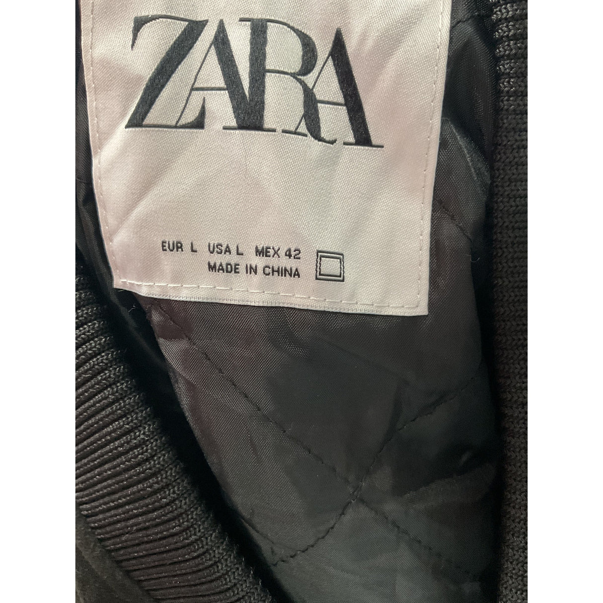 ZARA Black Polyester Men's Jacket