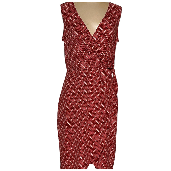 Banana Republic Multicolor Midi Wrap Dress, Size M