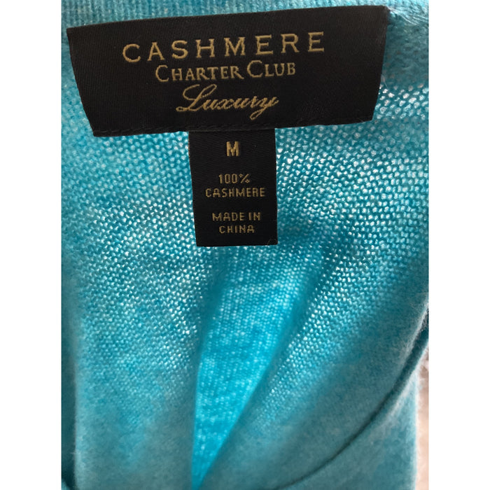 Charter Club Blue Cashmere Sweater - Women's M