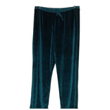 Coldwater Creek Green Velvet 1X Plus Size Palazzo Pants