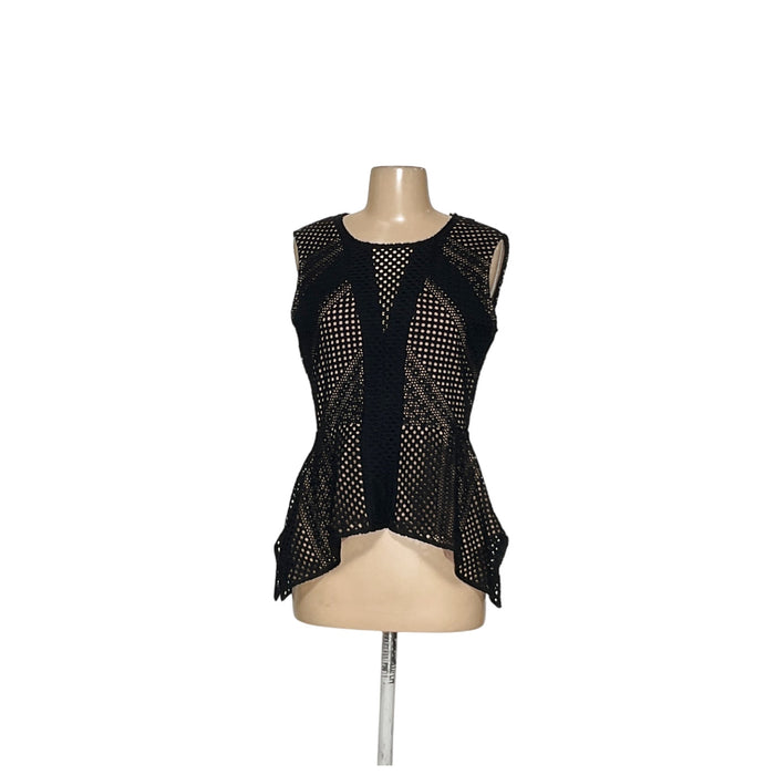 BCBGMAXAZRIA Black Polyester Blouse