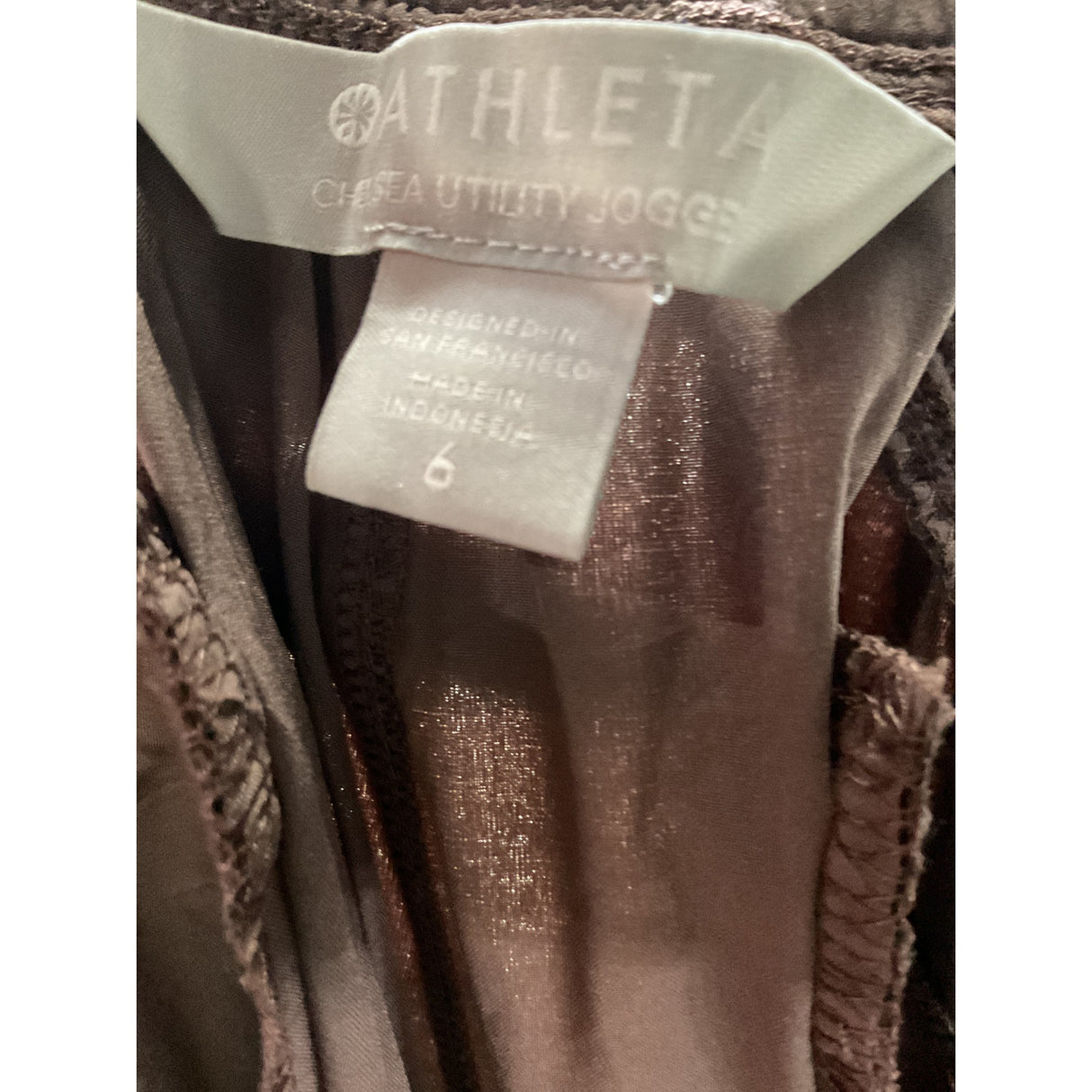 Athleta Brown Jogger Pants Size 6 Regular