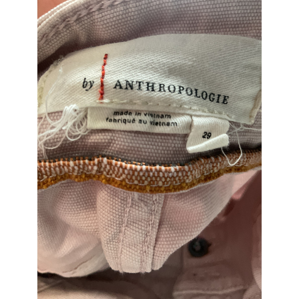 Anthropologie Pink Ankle Jeans 100% Cotton