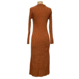 LOFT Brown Bodycon Dress - Size M