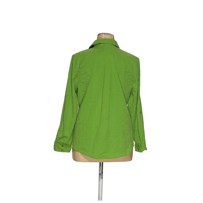 Chico's Green Modal Button-Up Top - Women's Size 3