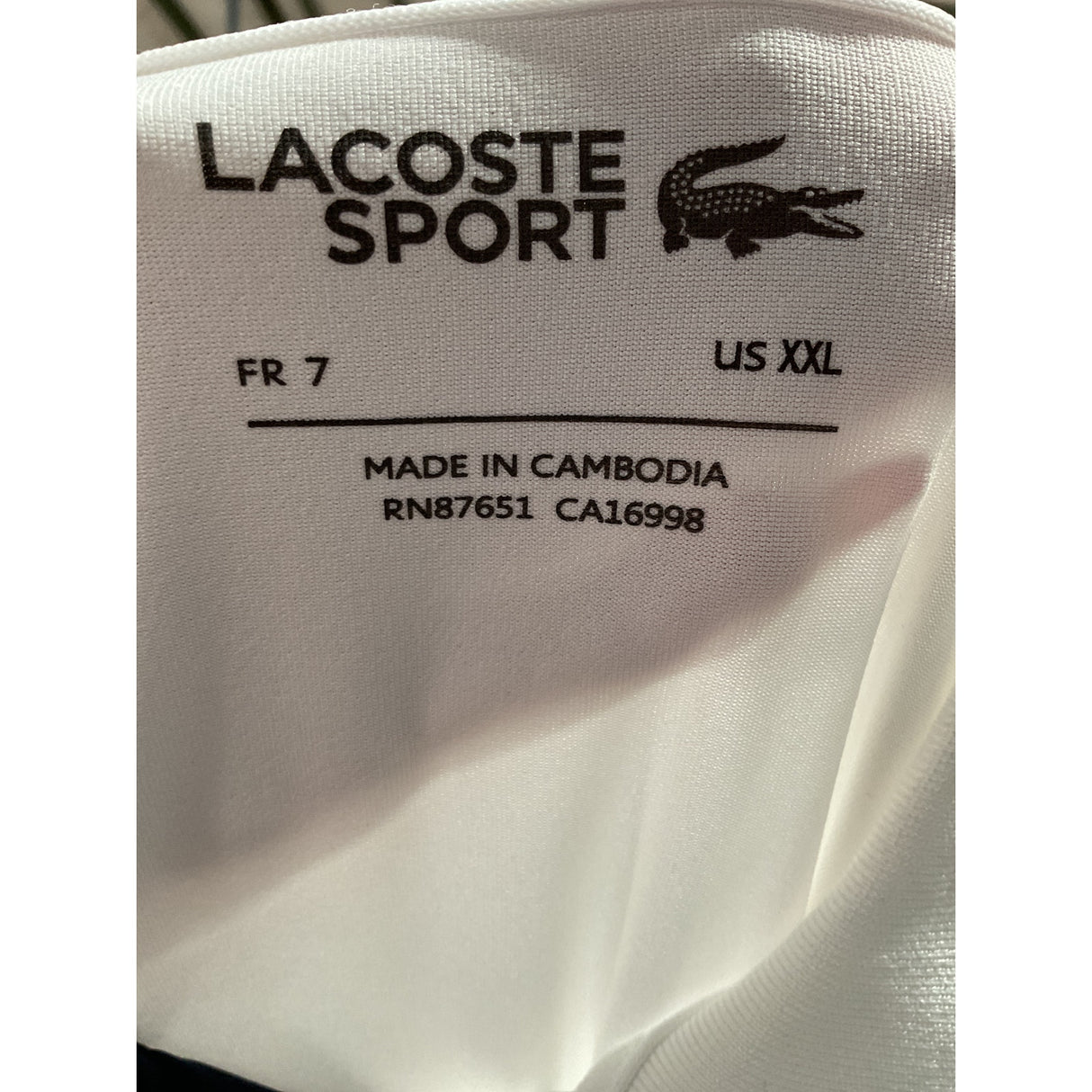 LACOSTE Men's White Polo