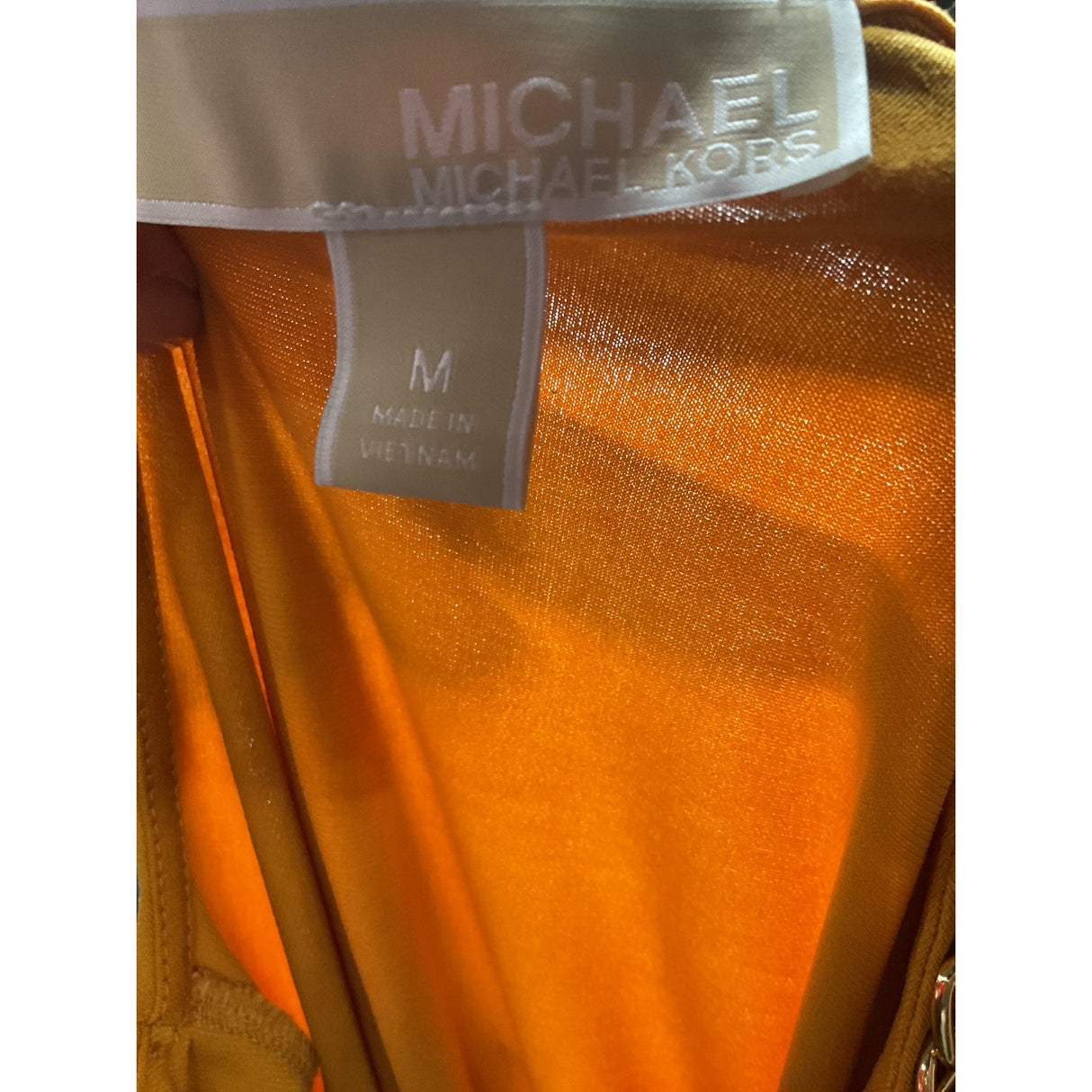 Michael Kors Yellow Wrap Dress - Size M