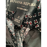 Banana Republic Black Chiffon Straight Pants