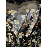 LOFT Floral Blouse in Multicolor - XL