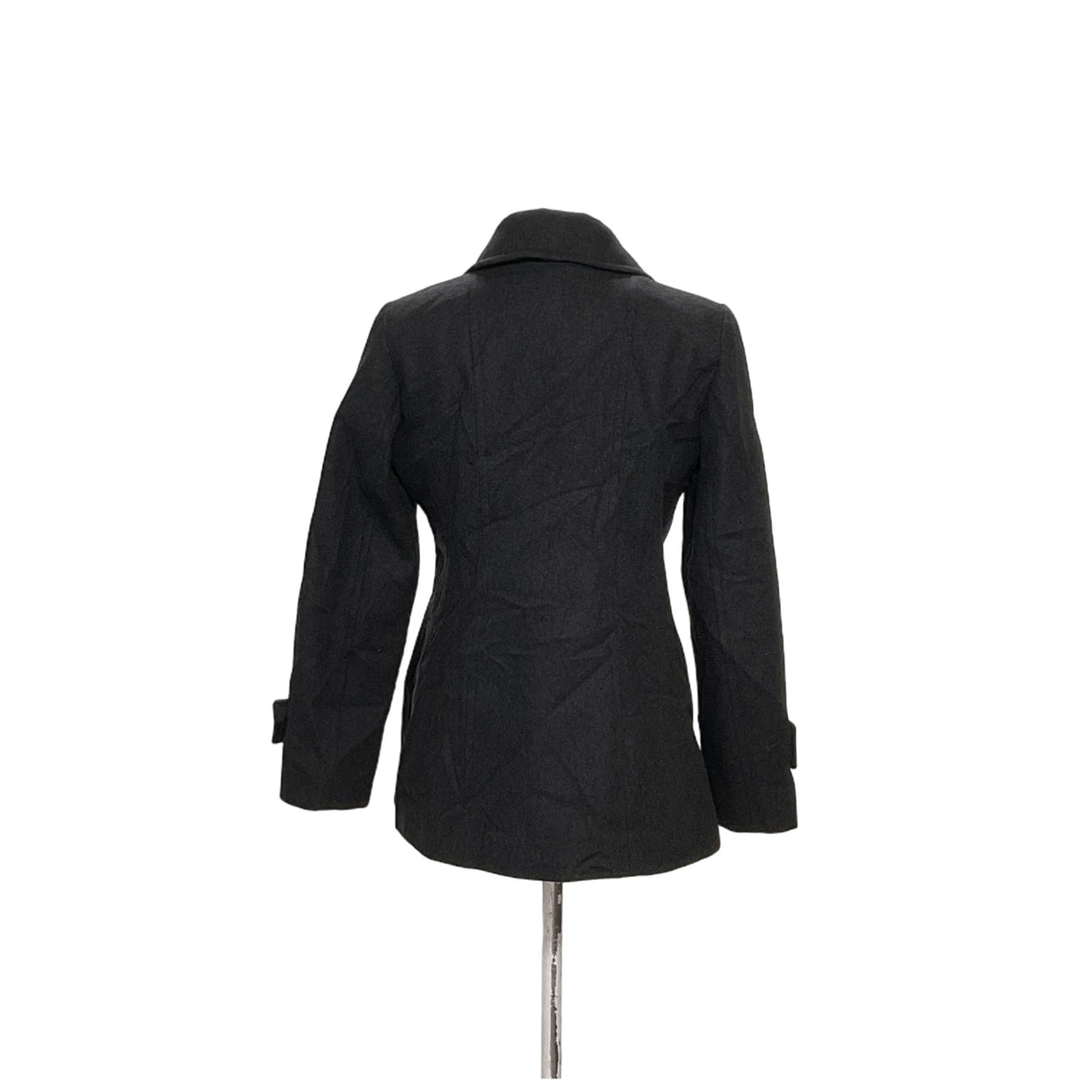 LONDON FOG Black Wool Overcoat (M)