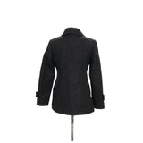 LONDON FOG Black Wool Overcoat (M)