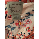 LOFT Pink Floral Blouse XL