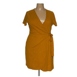 J. Crew Yellow Wrap Dress - XL